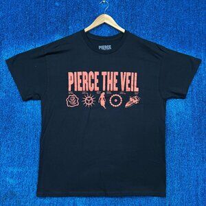 Pierce the Veil “I Can't Hear You Tour” Rock Band Graphic T-Shirt Size Extra Lar